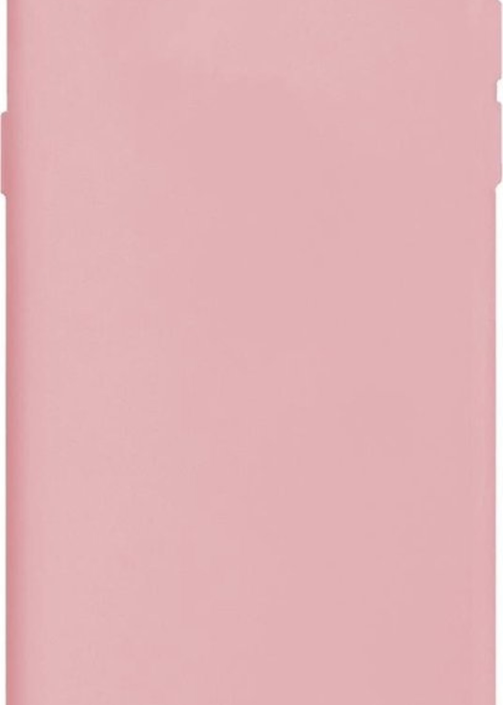 LUQ Hoesje Geschikt voor iPhone 8 Hoesje Siliconen Case - Hoes Geschikt voor iPhone 8 Hoes Siliconen - Lichtroze - 2 Stuks