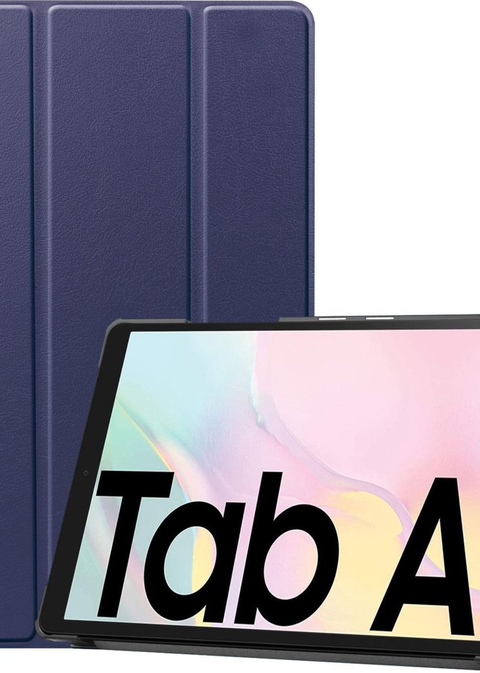 LUQ Hoes Geschikt voor Samsung Galaxy Tab A7 Hoes Luxe Hoesje Book Case - Hoesje Geschikt voor Samsung Tab A7 Hoes Cover - Donkerblauw