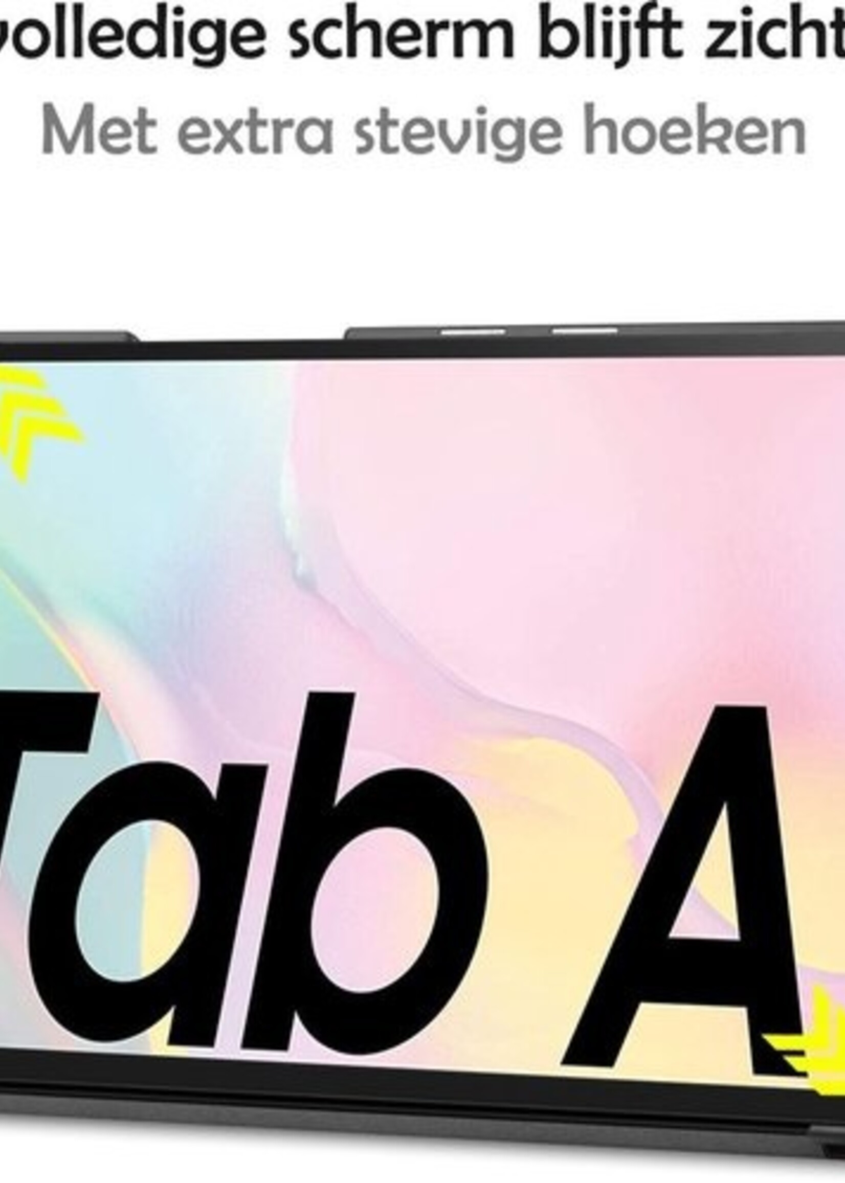 LUQ Hoes Geschikt voor Samsung Galaxy Tab A7 Hoes Luxe Hoesje Book Case - Hoesje Geschikt voor Samsung Tab A7 Hoes Cover - Rosé goud