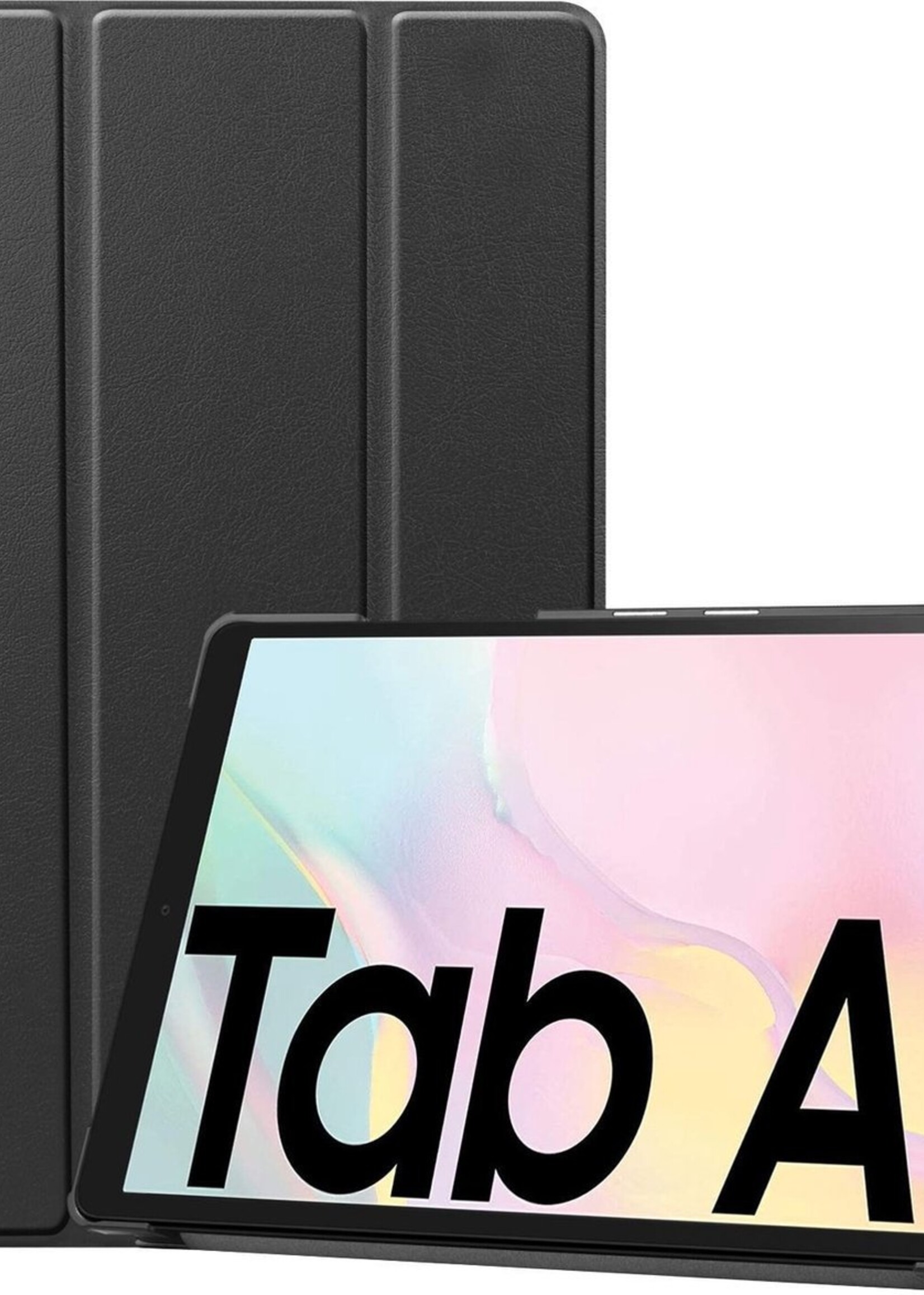 LUQ Hoes Geschikt voor Samsung Galaxy Tab A7 Hoes Luxe Hoesje Book Case - Hoesje Geschikt voor Samsung Tab A7 Hoes Cover - Zwart