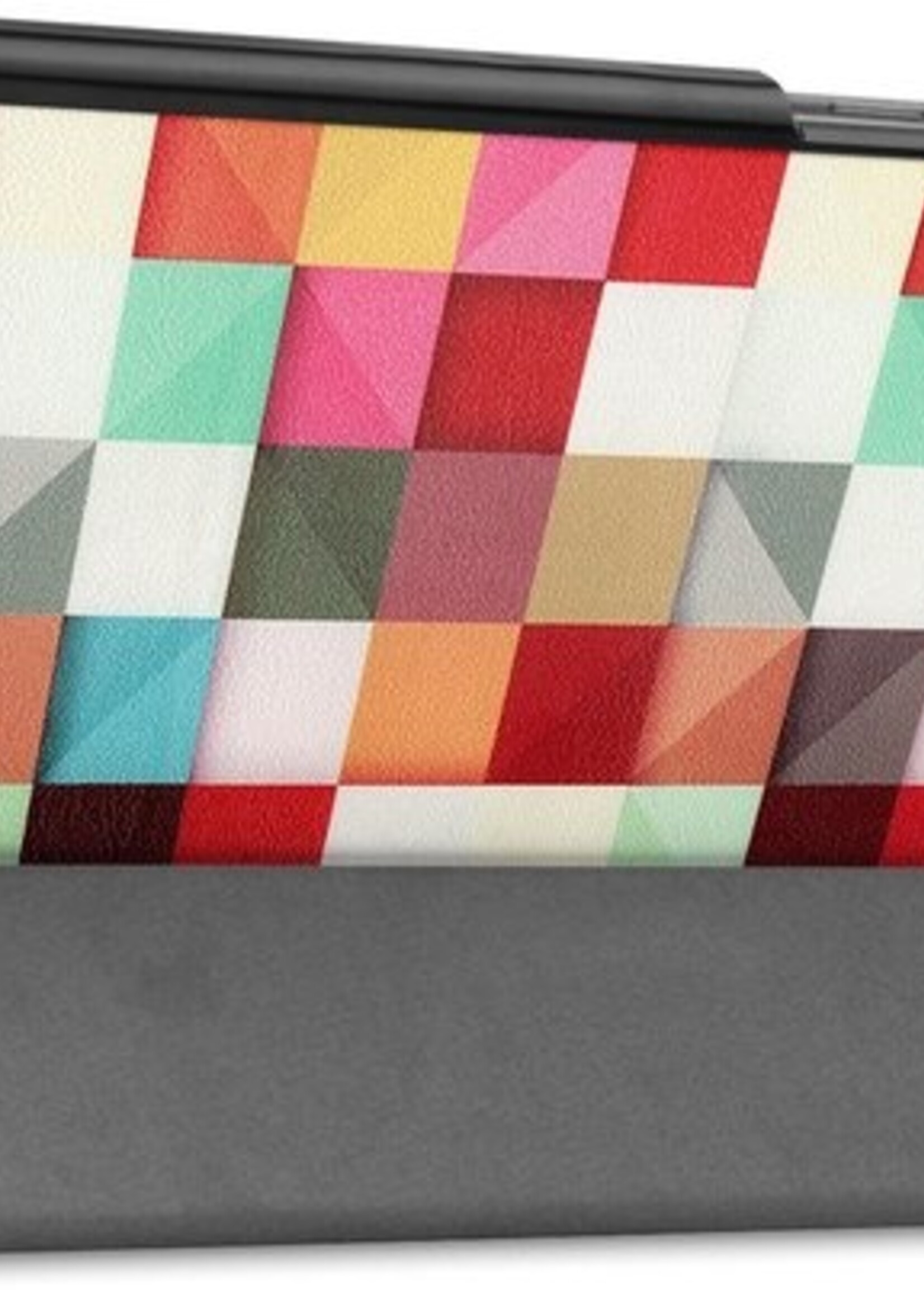 LUQ Hoes Geschikt voor Samsung Galaxy Tab A7 Hoes Luxe Hoesje Book Case - Hoesje Geschikt voor Samsung Tab A7 Hoes Cover - Blokken