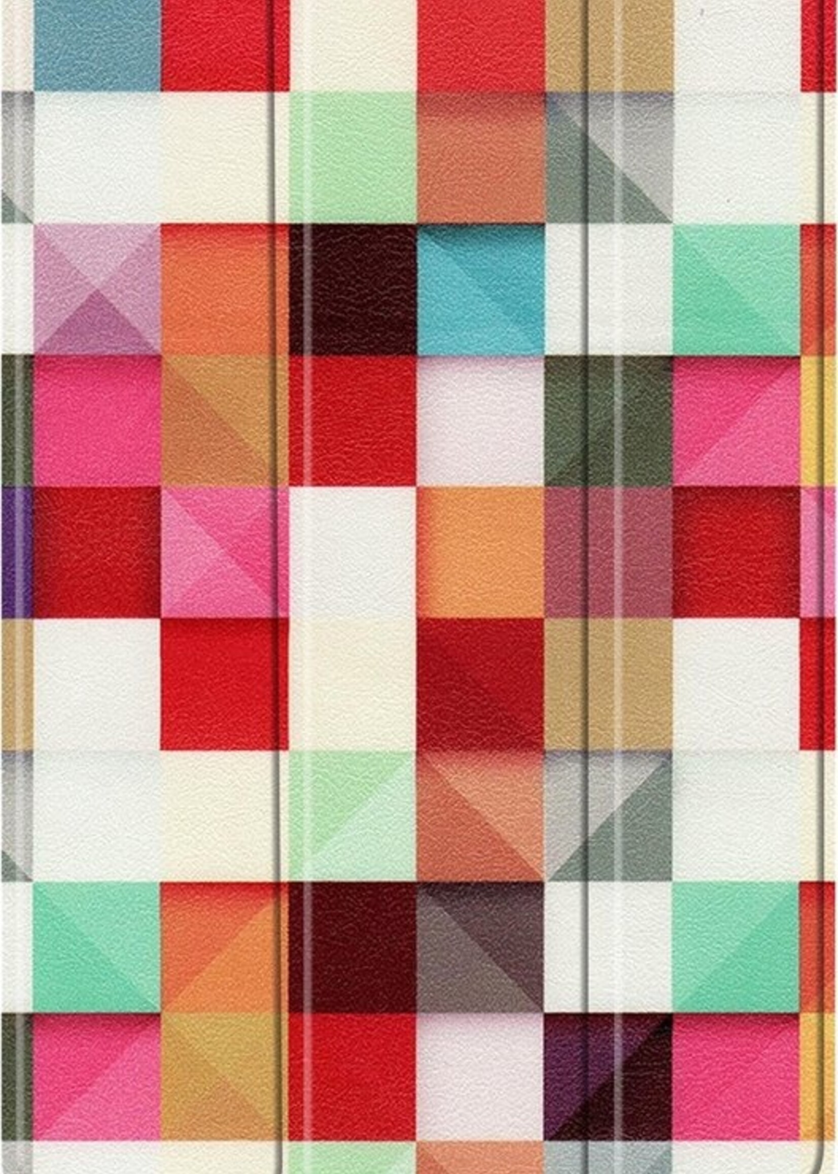 LUQ Hoes Geschikt voor Samsung Galaxy Tab A7 Hoes Luxe Hoesje Book Case - Hoesje Geschikt voor Samsung Tab A7 Hoes Cover - Blokken