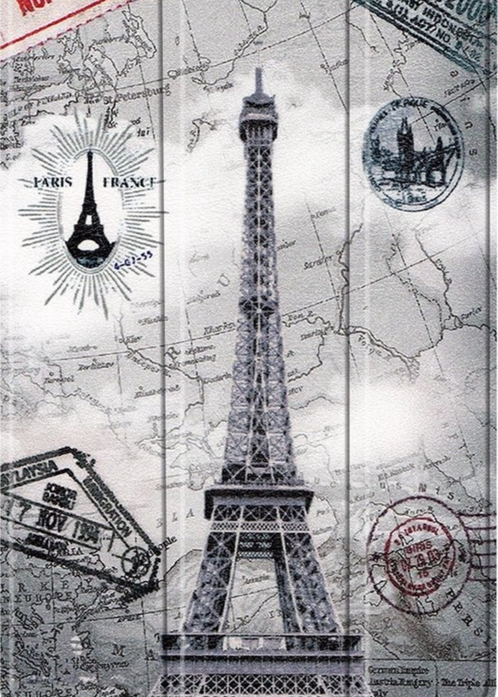 LUQ Hoes Geschikt voor Samsung Galaxy Tab A7 Hoes Luxe Hoesje Book Case - Hoesje Geschikt voor Samsung Tab A7 Hoes Cover - Eiffeltoren