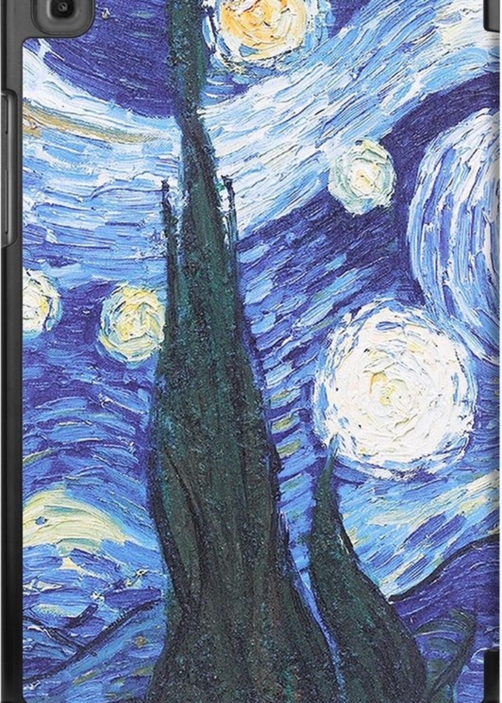 LUQ Hoes Geschikt voor Samsung Galaxy Tab A7 Hoes Luxe Hoesje Book Case - Hoesje Geschikt voor Samsung Tab A7 Hoes Cover - Sterrenhemel