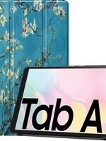 LUQ LUQ Samsung Galaxy Tab A7 (2020) Hoes - Witte Bloesem