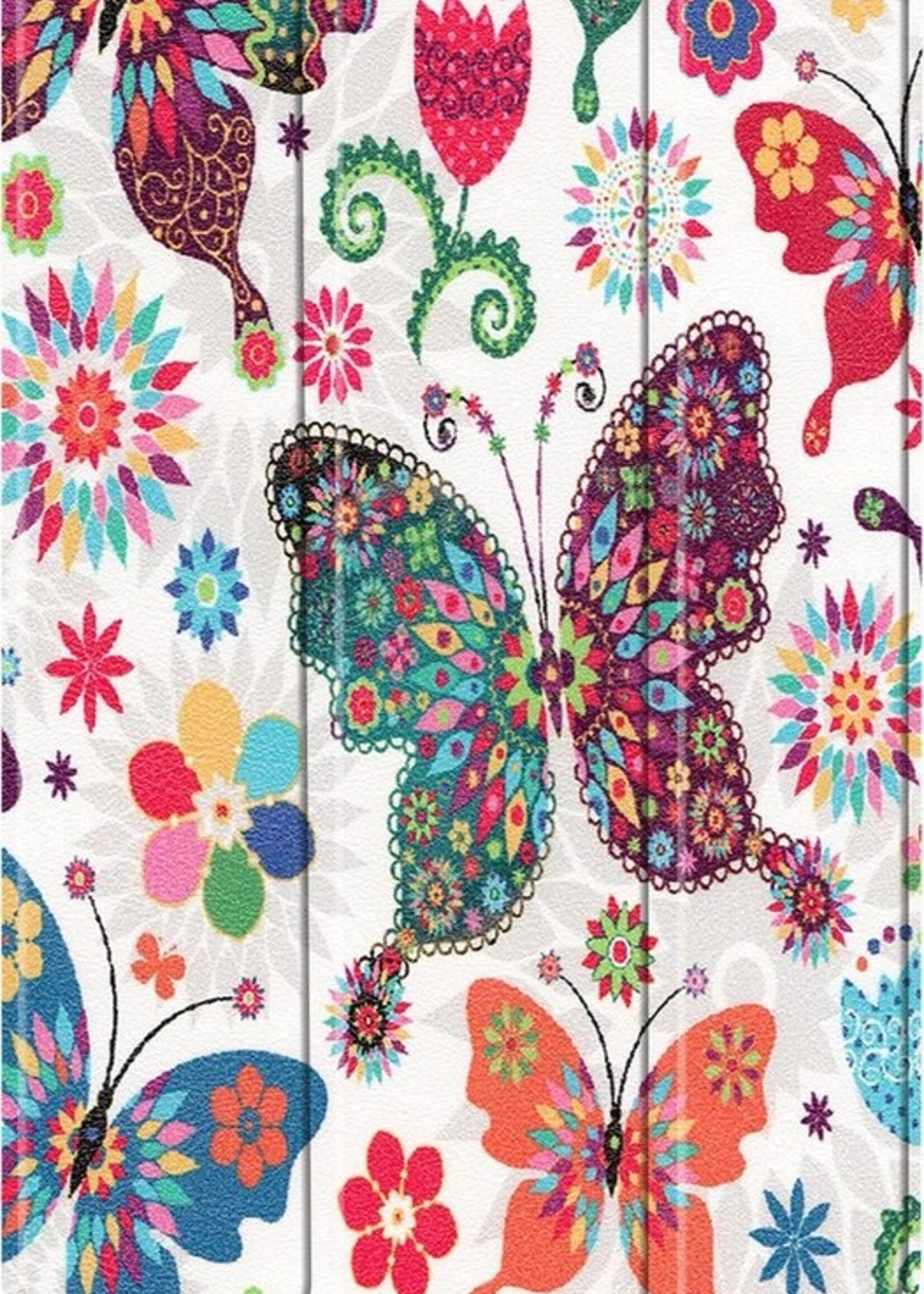 LUQ Hoes Geschikt voor Samsung Galaxy Tab A7 Hoes Luxe Hoesje Book Case - Hoesje Geschikt voor Samsung Tab A7 Hoes Cover - Vlinders