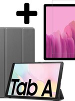 LUQ LUQ Samsung Galaxy Tab A7 (2020) Hoes met screenprotector - Grijs