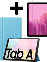 LUQ LUQ Samsung Galaxy Tab A7 (2020) Hoes met screenprotector - Lichtblauw