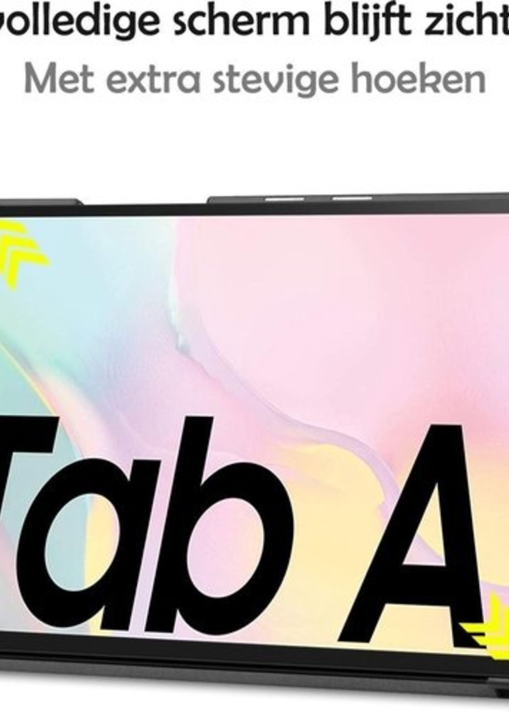 LUQ Hoes Geschikt voor Samsung Galaxy Tab A7 Hoes Luxe Hoesje Book Case Met Screenprotector - Hoesje Geschikt voor Samsung Tab A7 Hoes Cover - Eiffeltoren