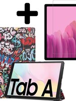 LUQ LUQ Samsung Galaxy Tab A7 (2020) Hoes met screenprotector - Graffity