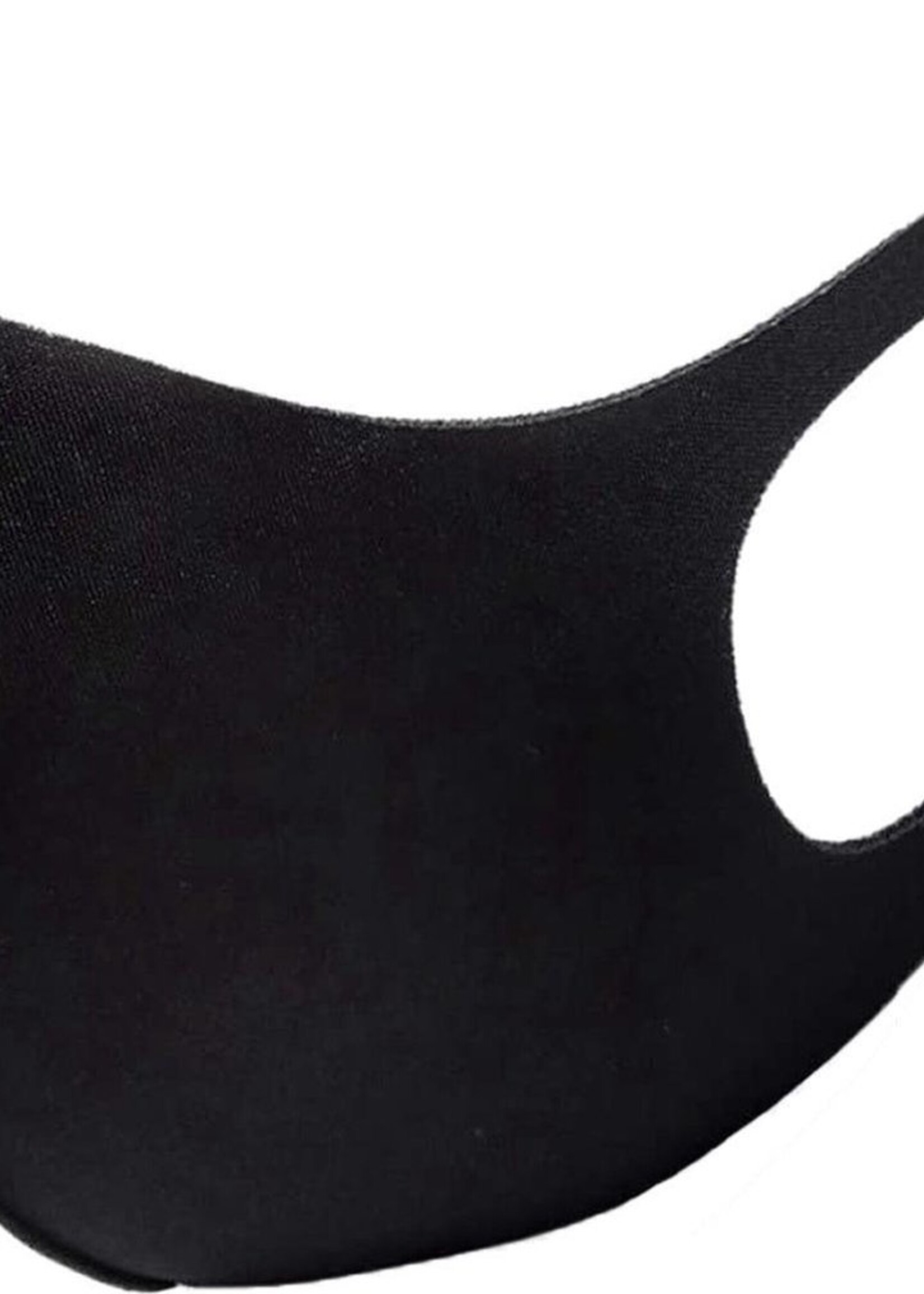 LUQ Mondkapje Wasbaar Zwart - Mondmasker Wasbaar Zwart - Mondkapje Herbruikbaar - Mondkapje Zwart Wasbaar
