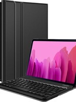 LUQ LUQ Samsung Galaxy Tab A7 2020 Toetsenbord Hoes Keyboard Cover - Zwart