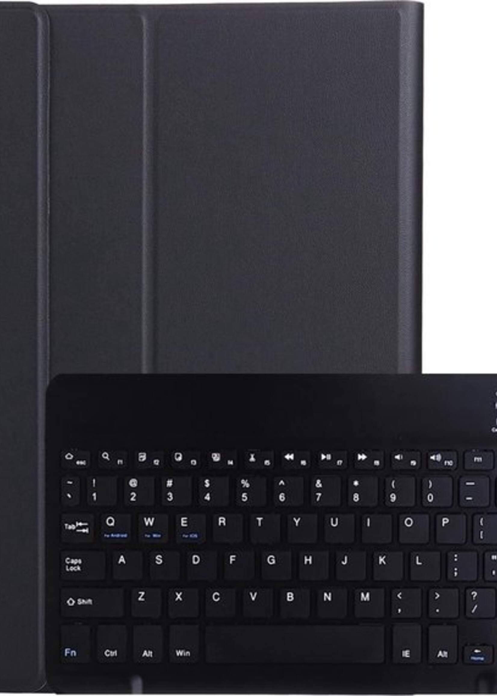 LUQ Hoes Geschikt voor Samsung Galaxy Tab A7 Hoes Keyboard Cover Toetsenbord Hoesje - Hoesje Geschikt voor Samsung Tab A7 Toetsenbord Hoes - Zwart