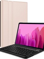 LUQ LUQ Samsung Galaxy Tab A A7 2020 Toetsenbord Hoes Keyboard Cover - Goud