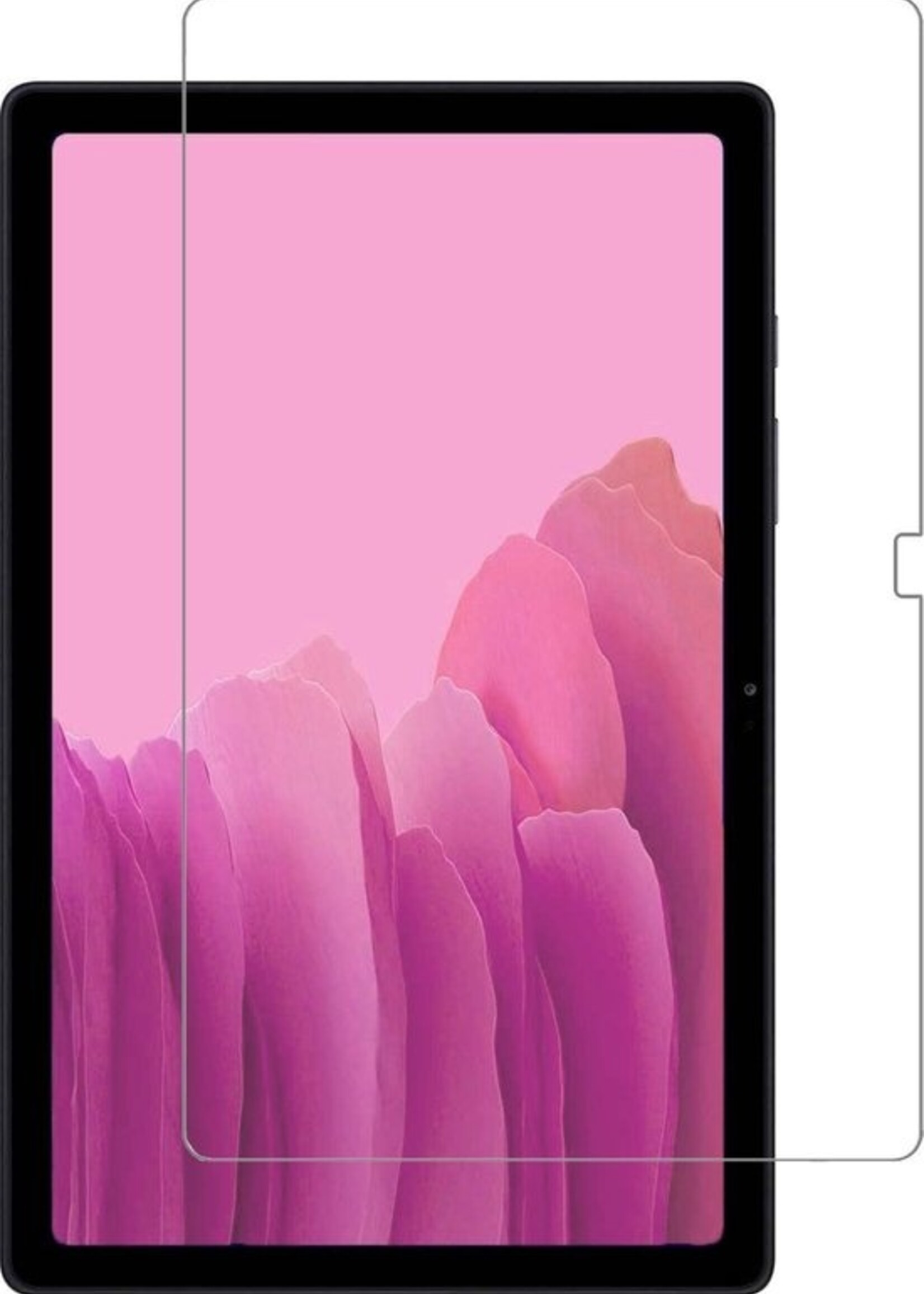 LUQ Hoes Geschikt voor Samsung Galaxy Tab A7 Hoes Keyboard Cover Toetsenbord Hoesje Met Screenprotector - Hoesje Geschikt voor Samsung Tab A7 Toetsenbord Hoes - Zwart