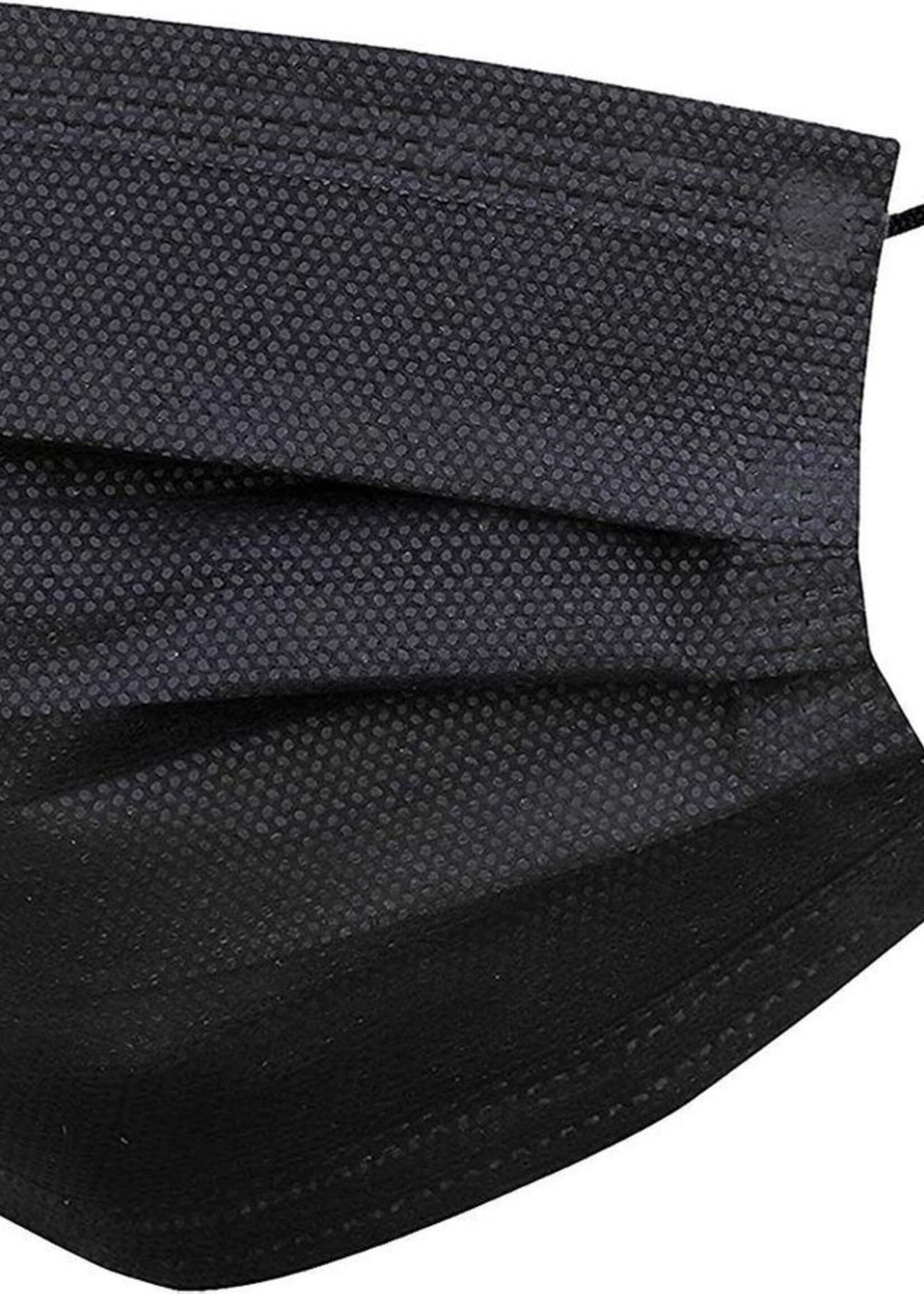 LUQ Mondkapje Zwart Wegwerp - Mondmasker Wegwerp - Mondkapje Wegwerp Zwart - Mondkapjes Wegwerp Zwart