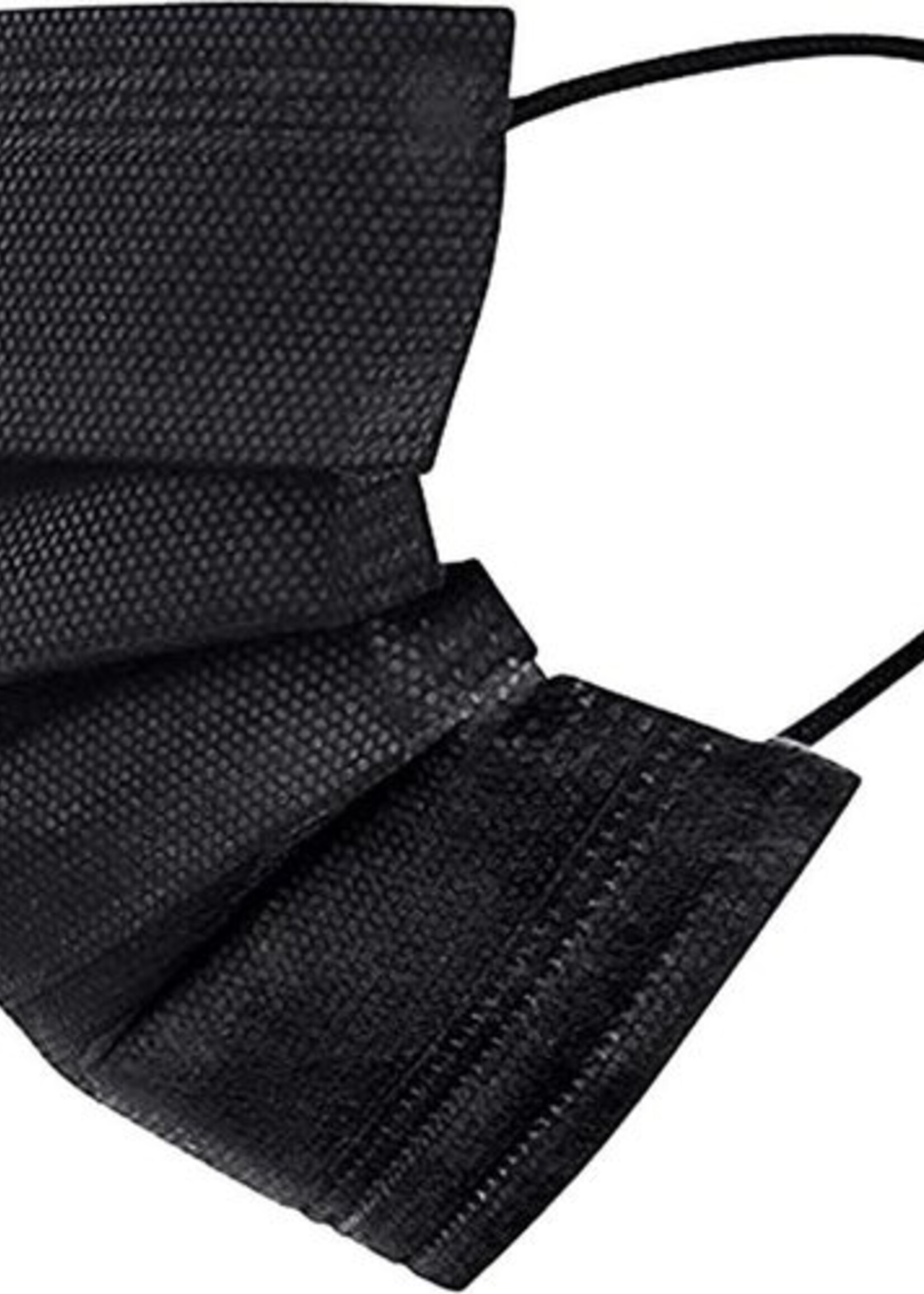 LUQ Mondkapje Zwart Wegwerp - Mondmasker Wegwerp - Mondkapje Wegwerp Zwart - Mondkapjes Wegwerp Zwart - 150 Stuks