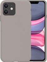 LUQ LUQ - iPhone 11 Hoesje Siliconen Case - Grijs