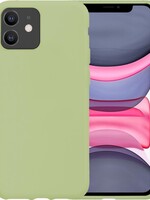 LUQ LUQ - iPhone 11 Hoesje Siliconen Case - Groen