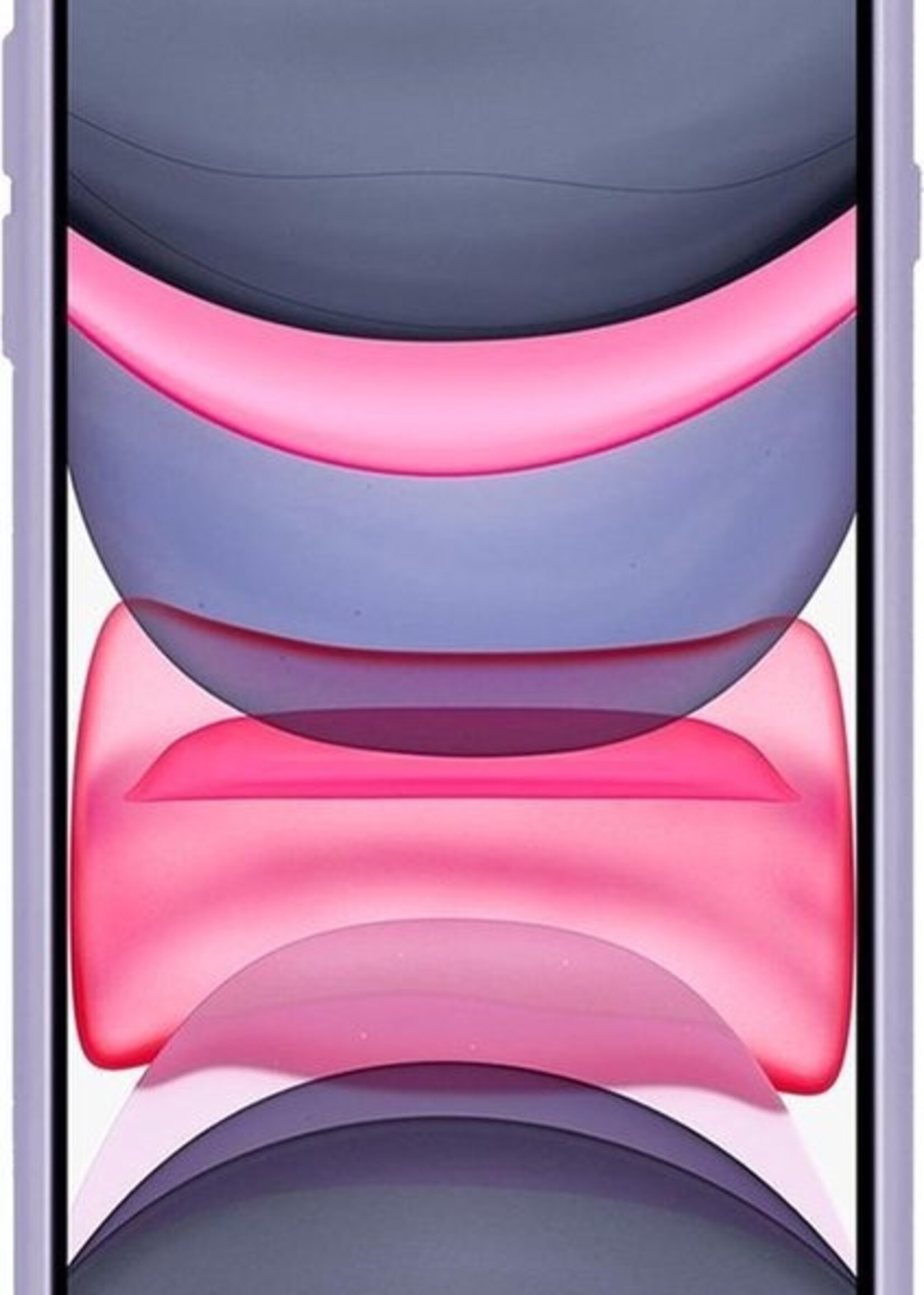 LUQ Hoesje Geschikt voor iPhone 11 Pro Hoesje Siliconen Case - Hoes Geschikt voor iPhone 11 Pro Hoes Siliconen - Lila