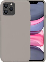 LUQ LUQ iPhone 11 Pro Max Siliconen Hoesje - Grijs