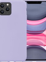 LUQ LUQ iPhone 11 Pro Max Siliconen Hoesje - Lila