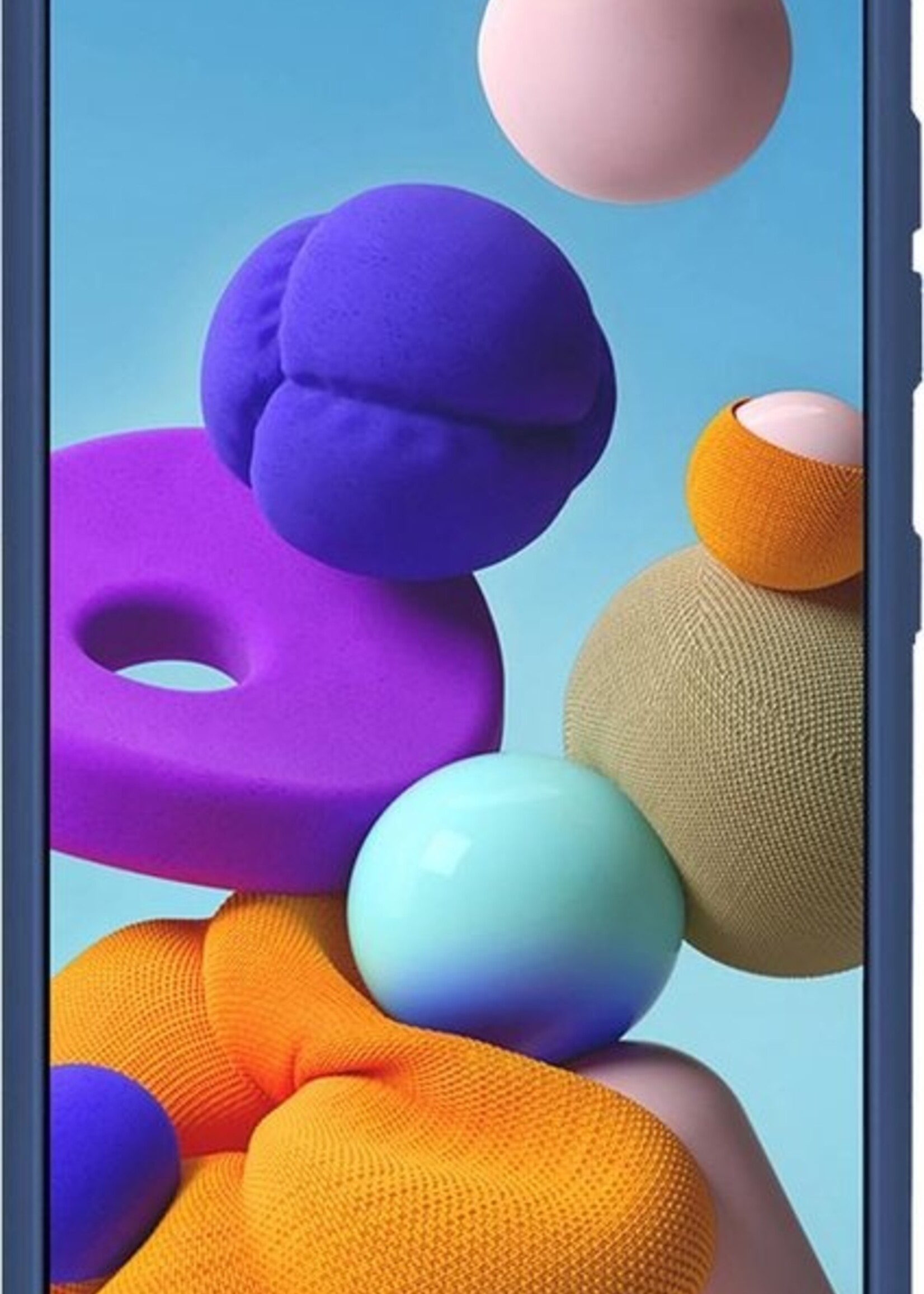 LUQ Hoesje Geschikt voor Samsung Galaxy A50 Hoesje Siliconen Case - Hoes Geschikt voor Samsung A50 Hoes Siliconen - Donkerblauw