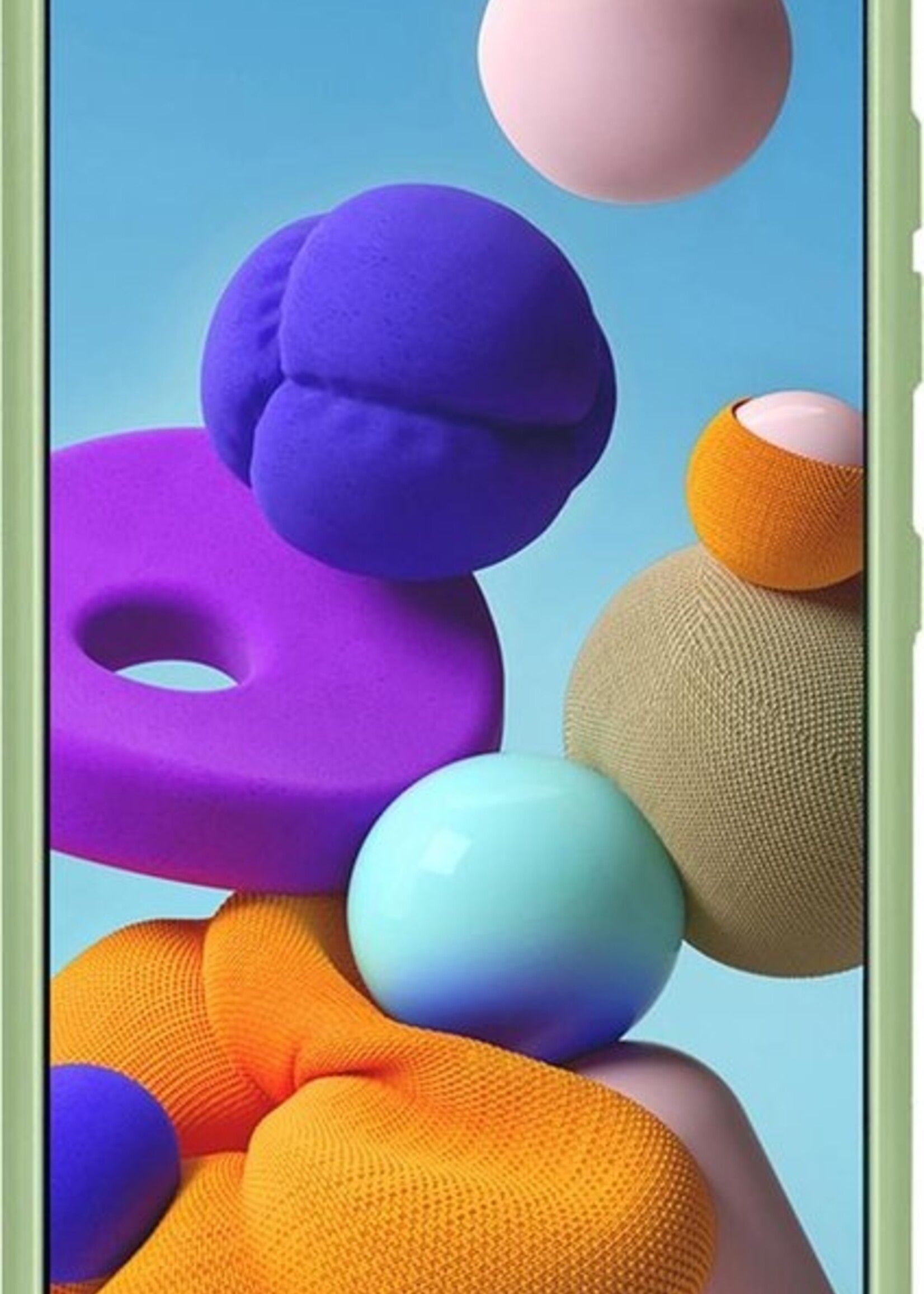 LUQ Hoesje Geschikt voor Samsung Galaxy A50 Hoesje Siliconen Case - Hoes Geschikt voor Samsung A50 Hoes Siliconen - Groen