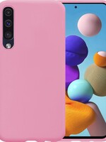 LUQ LUQ Samsung Galaxy A50 Hoesje Siliconen Hoes Back Cover - Roze