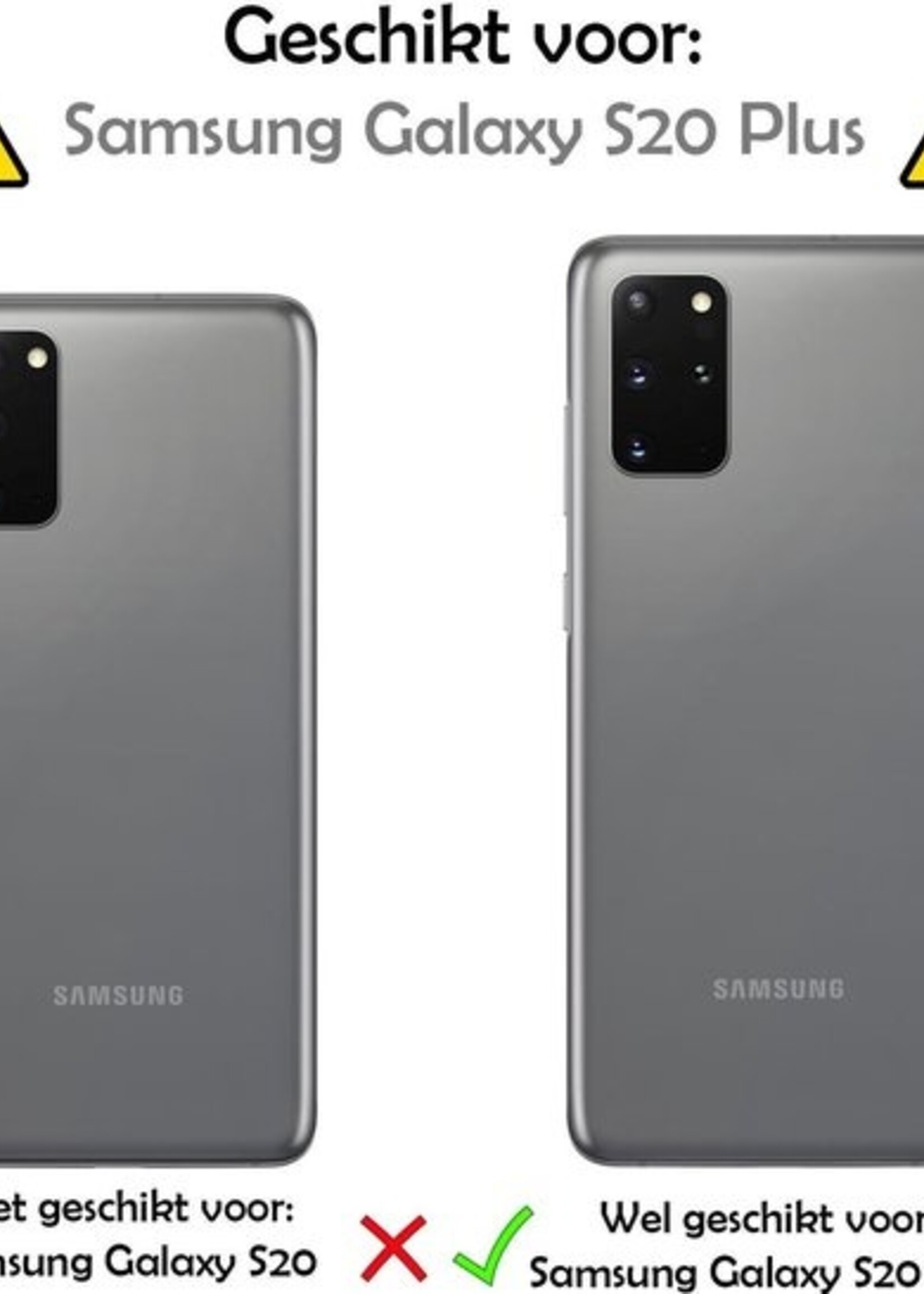 LUQ Hoesje Geschikt voor Samsung S20 Plus Hoesje Siliconen Case - Hoes Geschikt voor Samsung Galaxy S20 Plus Hoes Siliconen - Wit