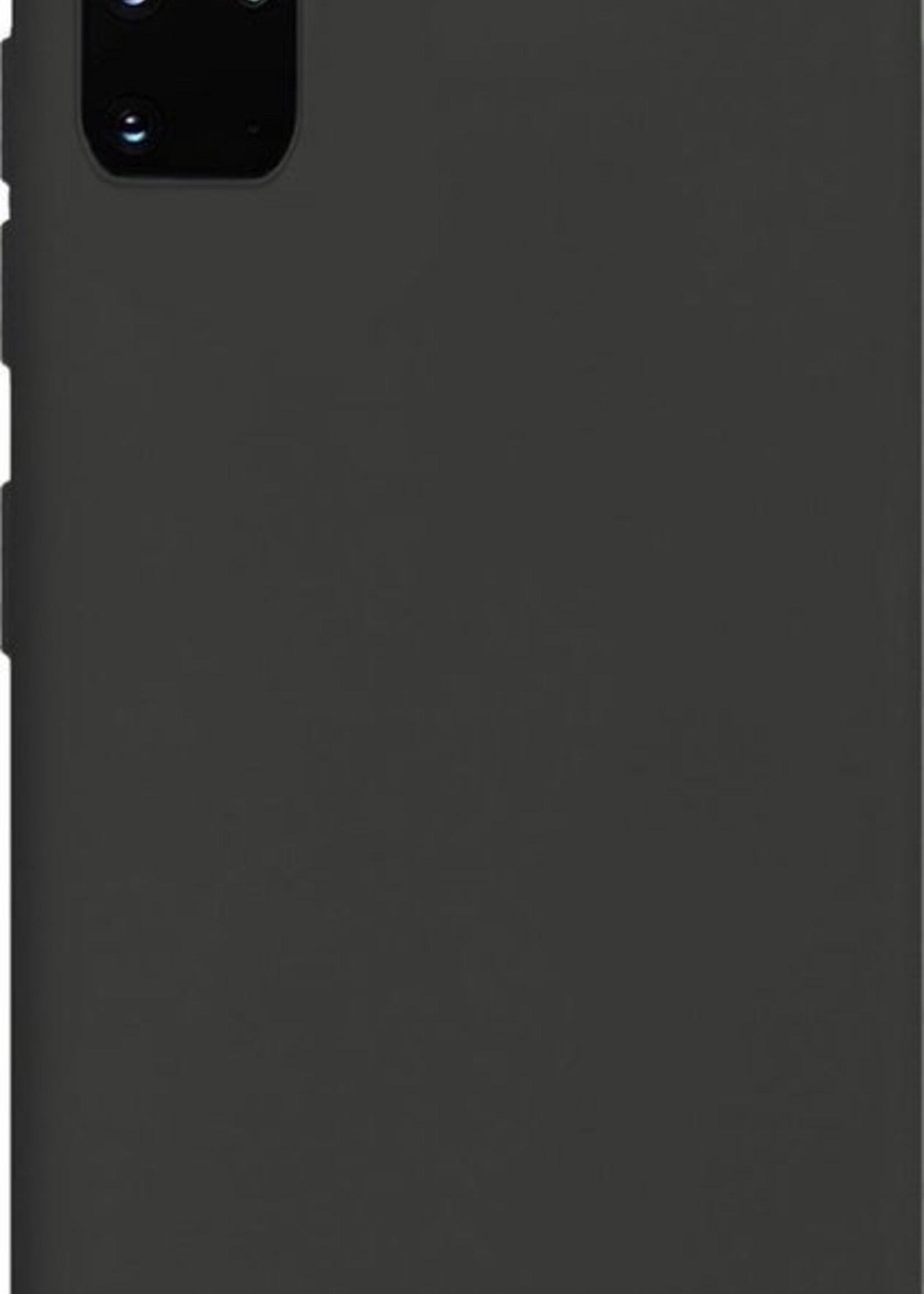 LUQ Hoesje Geschikt voor Samsung S20 Plus Hoesje Siliconen Case - Hoes Geschikt voor Samsung Galaxy S20 Plus Hoes Siliconen - Zwart