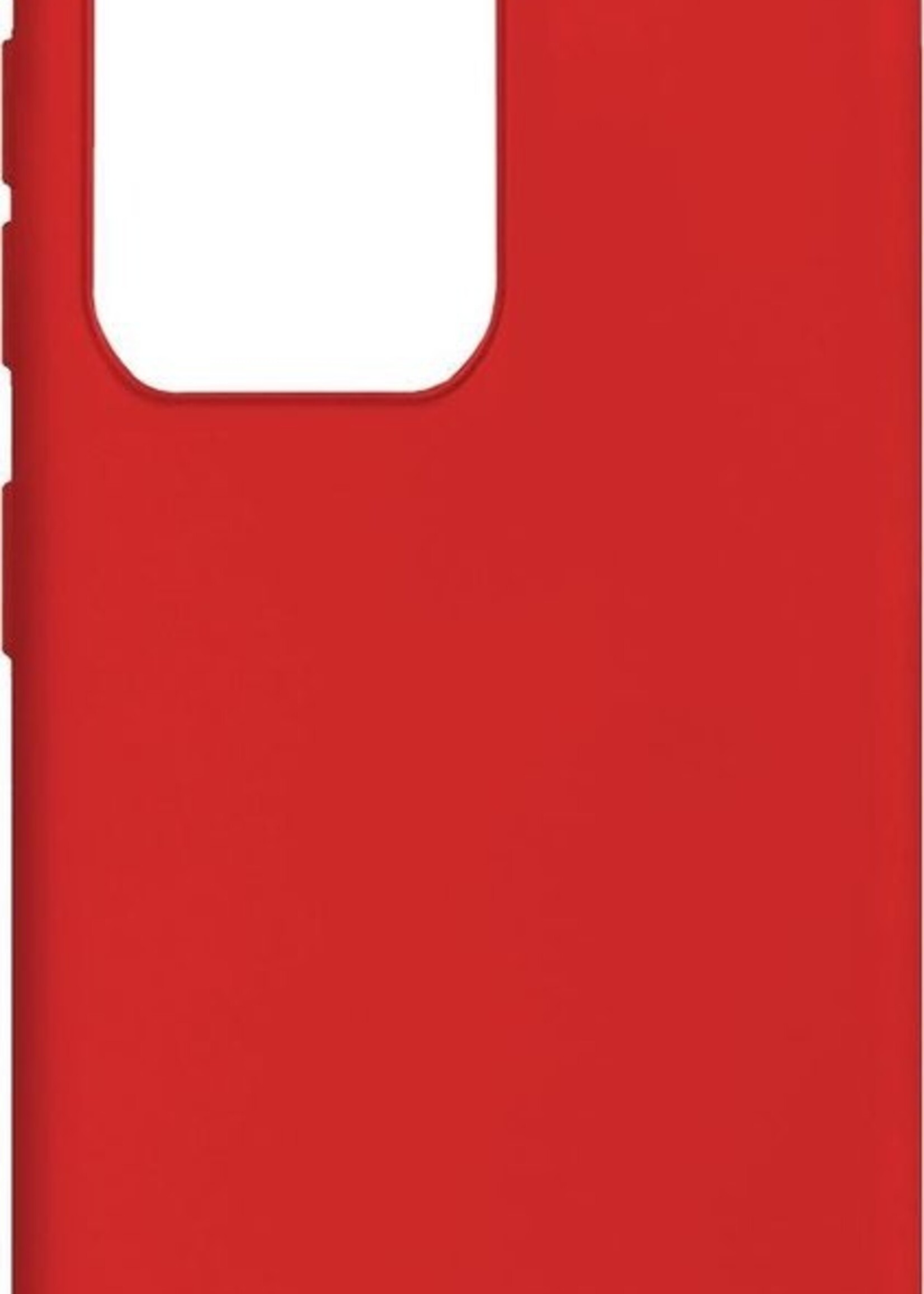 LUQ Hoesje Geschikt voor Samsung S20 Ultra Hoesje Siliconen Case - Hoes Geschikt voor Samsung Galaxy S20 Ultra Hoes Siliconen - Rood