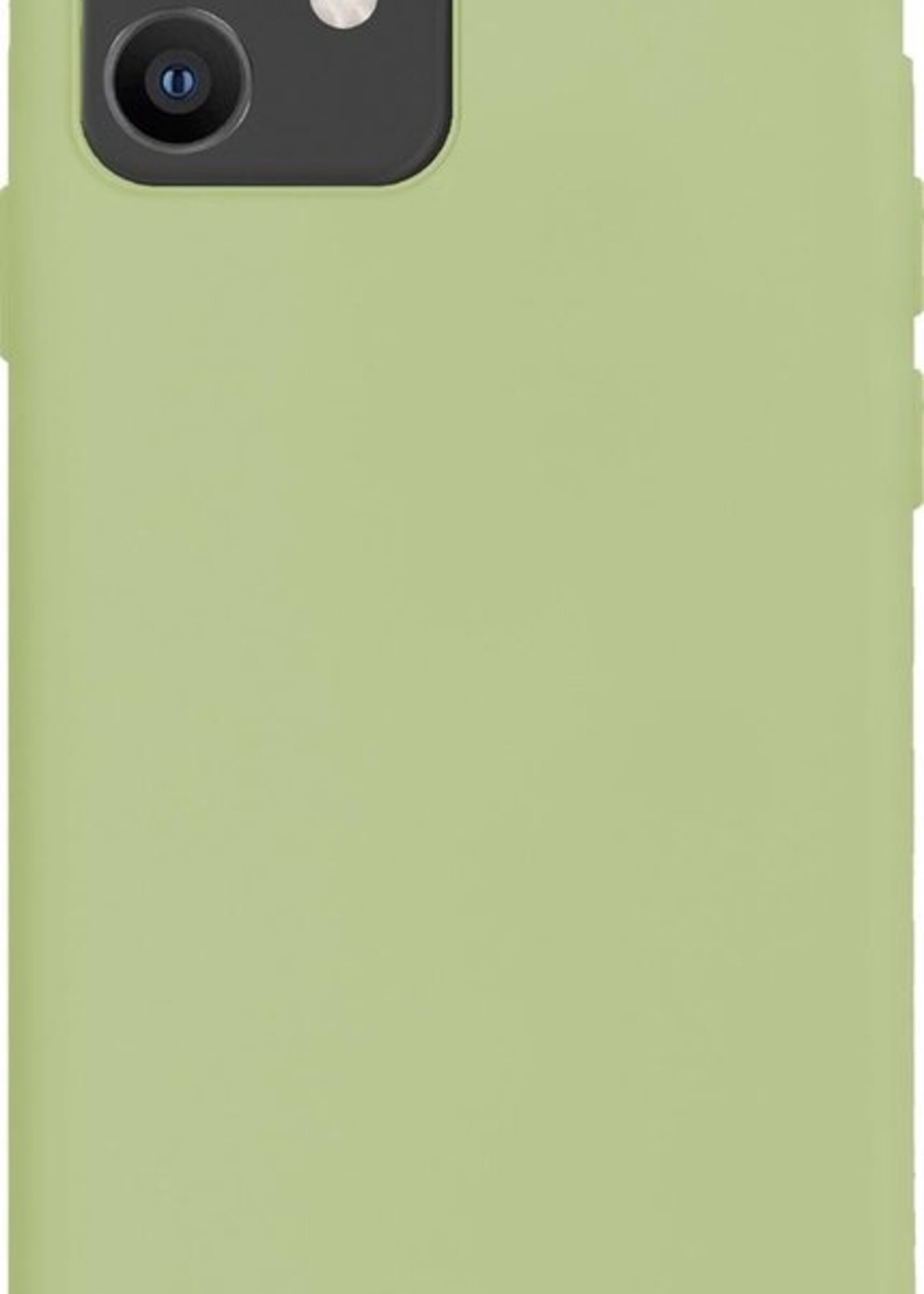 LUQ Hoesje Geschikt voor iPhone 11 Hoesje Siliconen Case - Hoes Geschikt voor iPhone 11 Hoes Siliconen - Groen - 2 Stuks