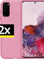 LUQ LUQ Samsung Galaxy S20 hoesje Roze - 2 Stuks