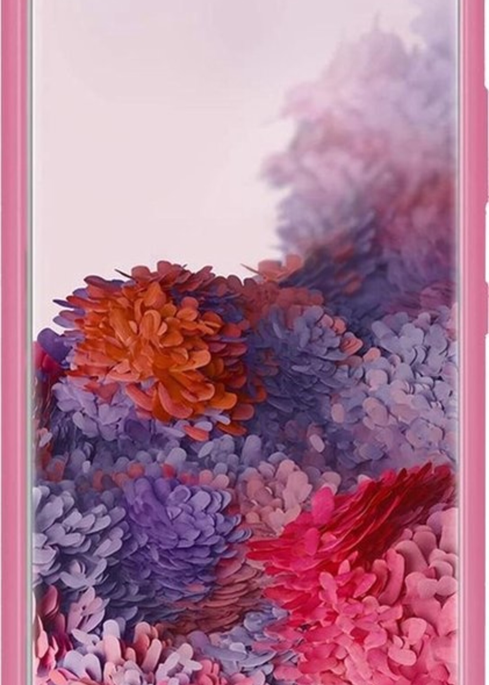 LUQ Hoesje Geschikt voor Samsung S20 Hoesje Siliconen Case - Hoes Geschikt voor Samsung Galaxy S20 Hoes Siliconen - Roze - 2 Stuks