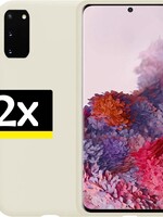LUQ LUQ Samsung Galaxy S20 hoesje Wit - 2 Stuks