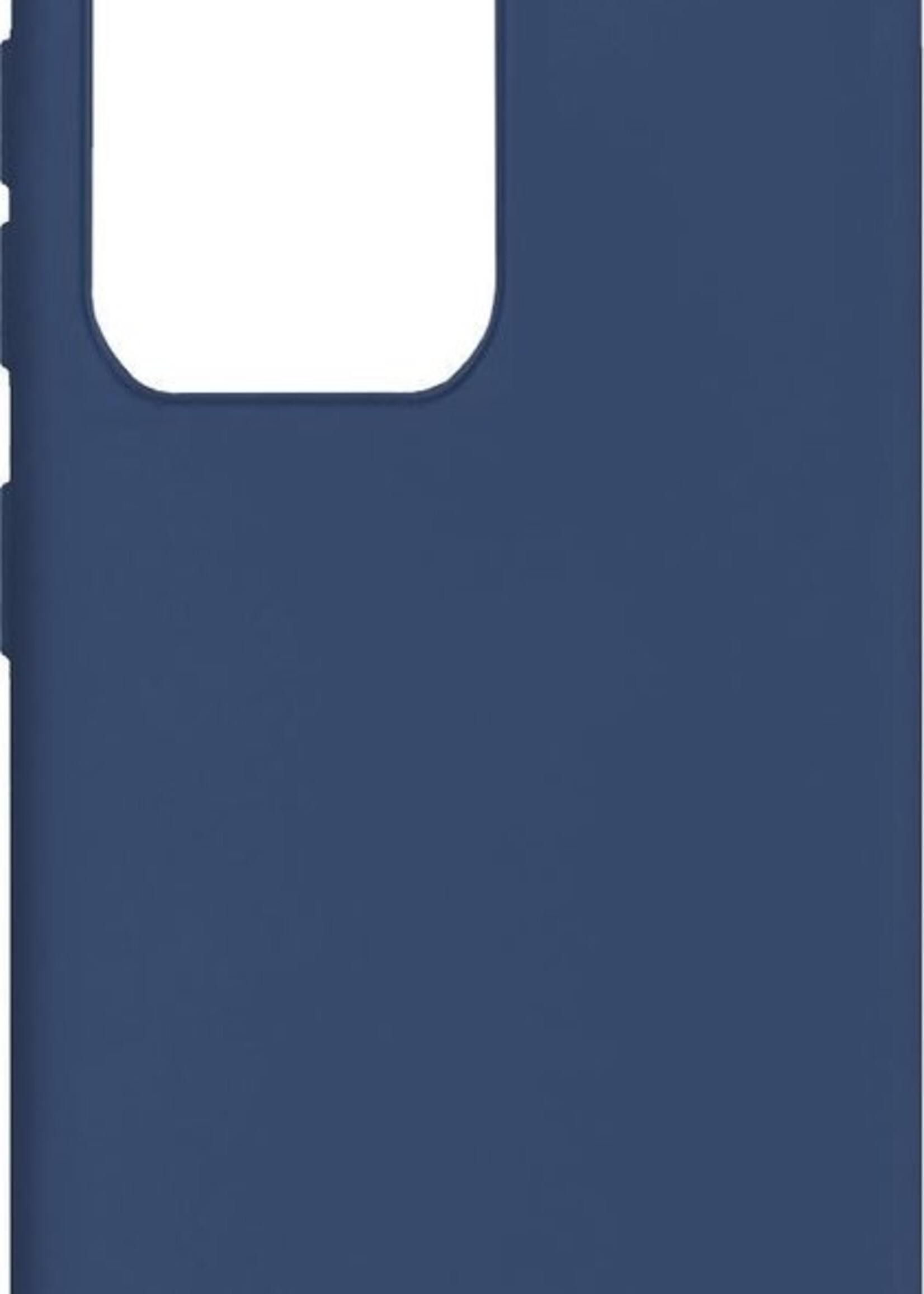 LUQ Hoesje Geschikt voor Samsung S20 Ultra Hoesje Siliconen Case - Hoes Geschikt voor Samsung Galaxy S20 Ultra Hoes Siliconen - Donkerblauw - 2 Stuks