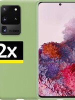 LUQ LUQ Samsung Galaxy S20 Ultra hoesje Groen - 2 Stuks