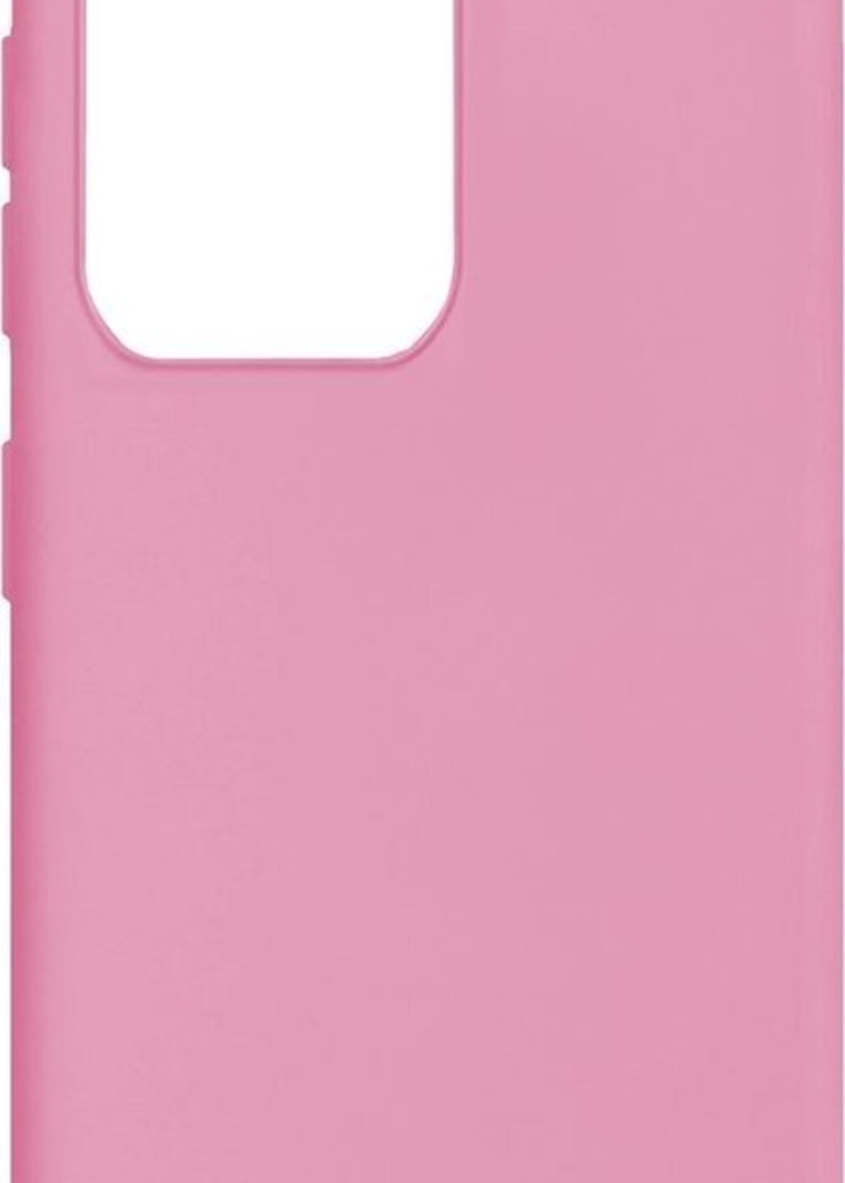 LUQ Hoesje Geschikt voor Samsung S20 Ultra Hoesje Siliconen Case - Hoes Geschikt voor Samsung Galaxy S20 Ultra Hoes Siliconen - Roze - 2 Stuks