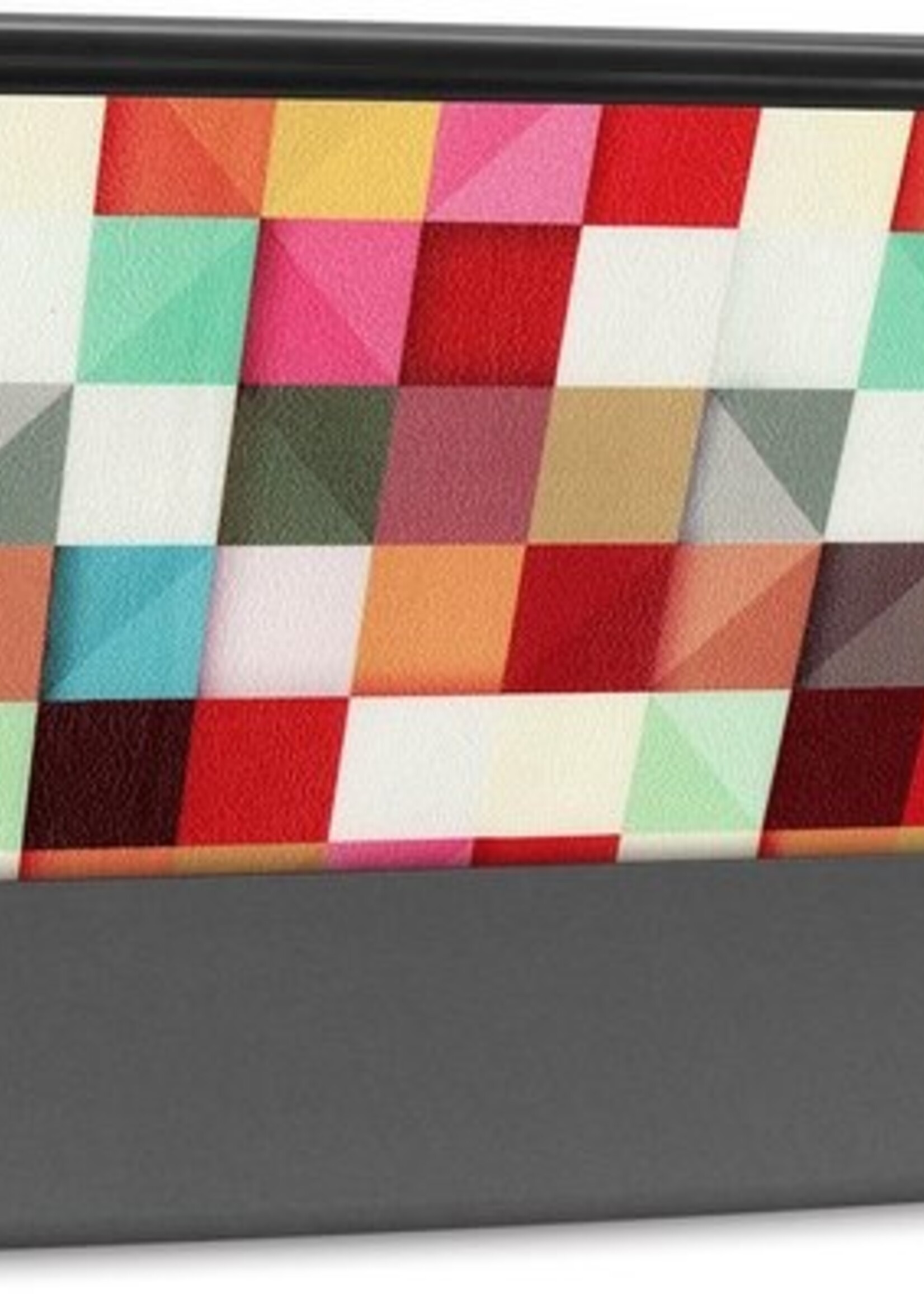 LUQ Hoes Geschikt voor iPad 10.2 2020 Hoes Luxe Hoesje Book Case - Hoesje Geschikt voor iPad 8 Hoes Cover - Blokken