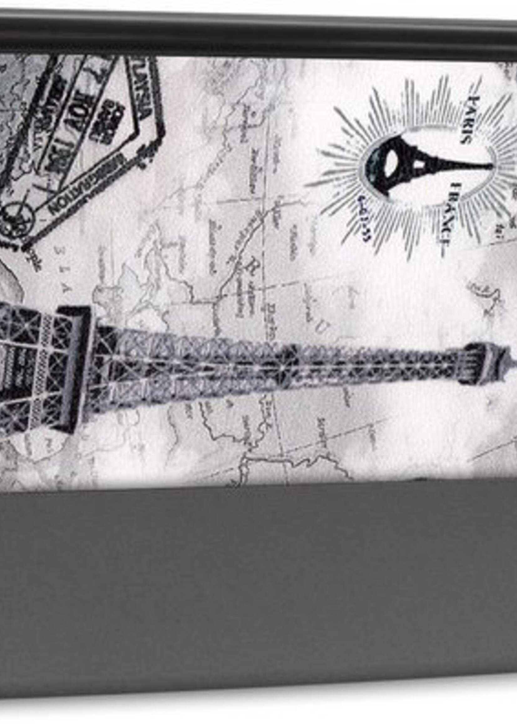 LUQ Hoes Geschikt voor iPad 10.2 2020 Hoes Luxe Hoesje Book Case - Hoesje Geschikt voor iPad 8 Hoes Cover - Eiffeltoren