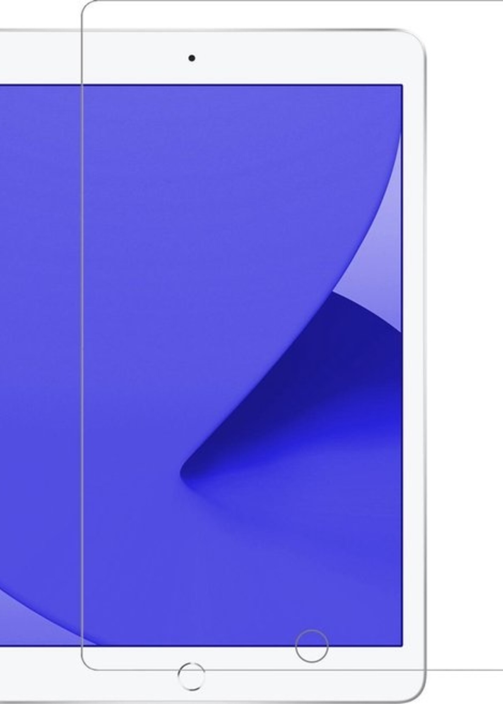 LUQ Hoes Geschikt voor iPad 10.2 2020 Hoes Luxe Hoesje Book Case Met Screenprotector - Hoesje Geschikt voor iPad 8 Hoes Cover - Rood