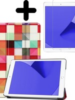 LUQ LUQ iPad 10.2 2019/2020 hoesje met screenprotector