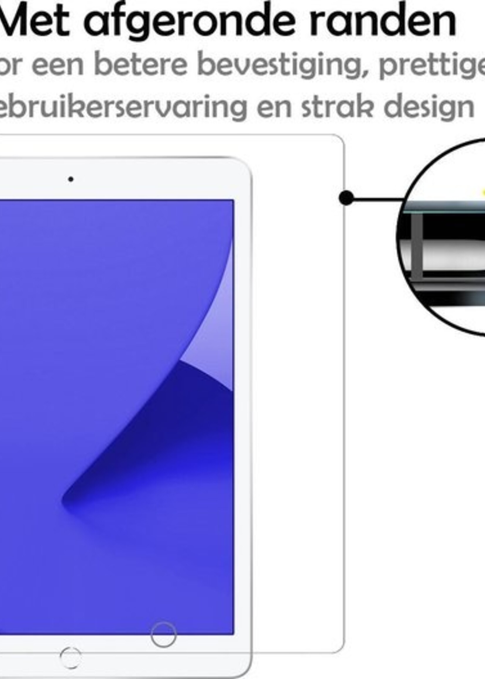 LUQ Hoes Geschikt voor iPad 10.2 2019/2020 Hoes Luxe Hoesje Book Case Met Screenprotector - Hoesje Geschikt voor iPad 7/8 Hoes Cover - Eiffeltoren