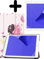 LUQ LUQ iPad 10.2 2019/2020 hoesje met screenprotector