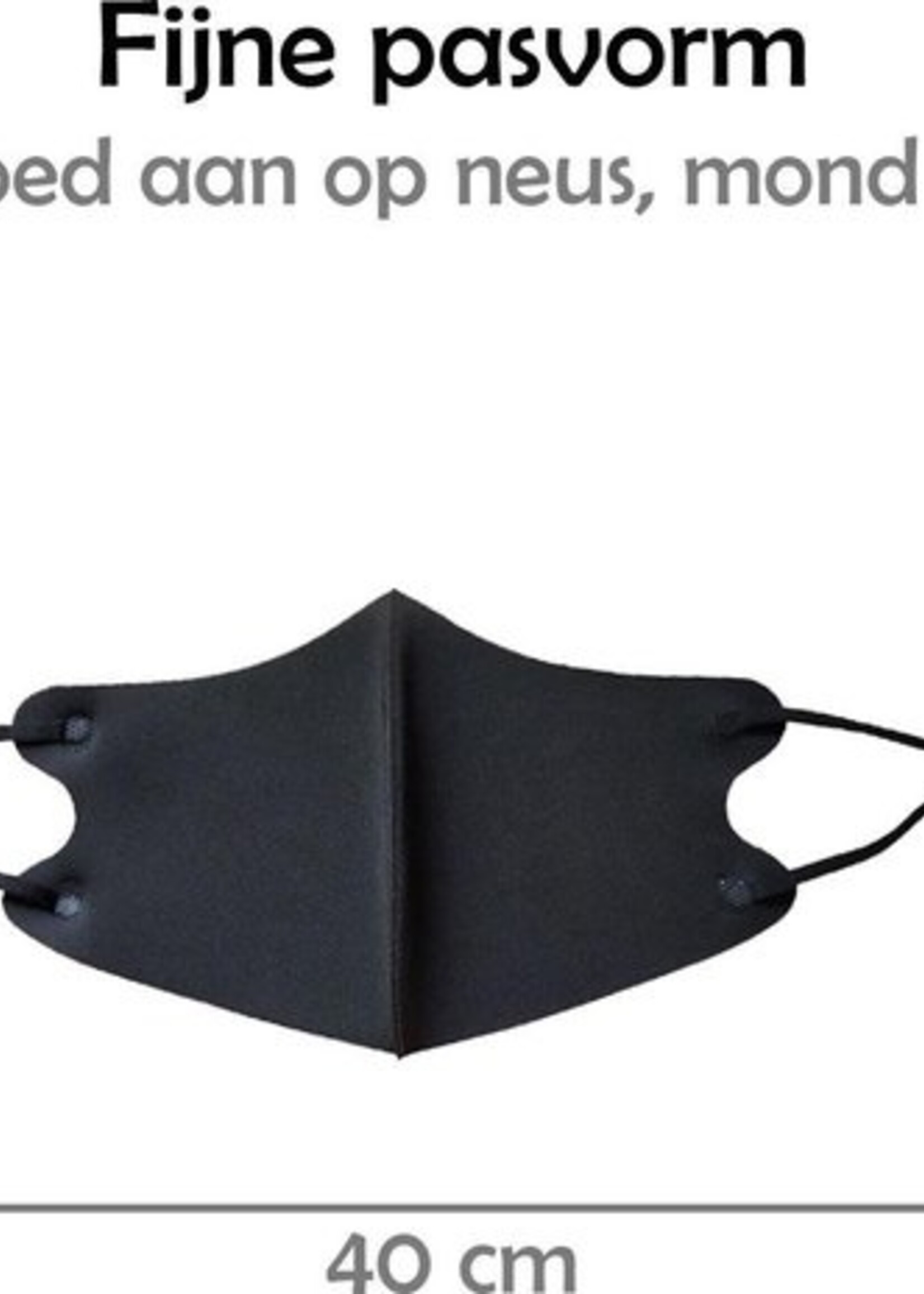 LUQ Mondkapje Wasbaar Verstelbaar - Mondmasker Wasbaar - Mondkapje Lichtblauw Wasbaar - Mondkapjes Wasbaar Verstelbaar Lichtblauw - 2 Stuks