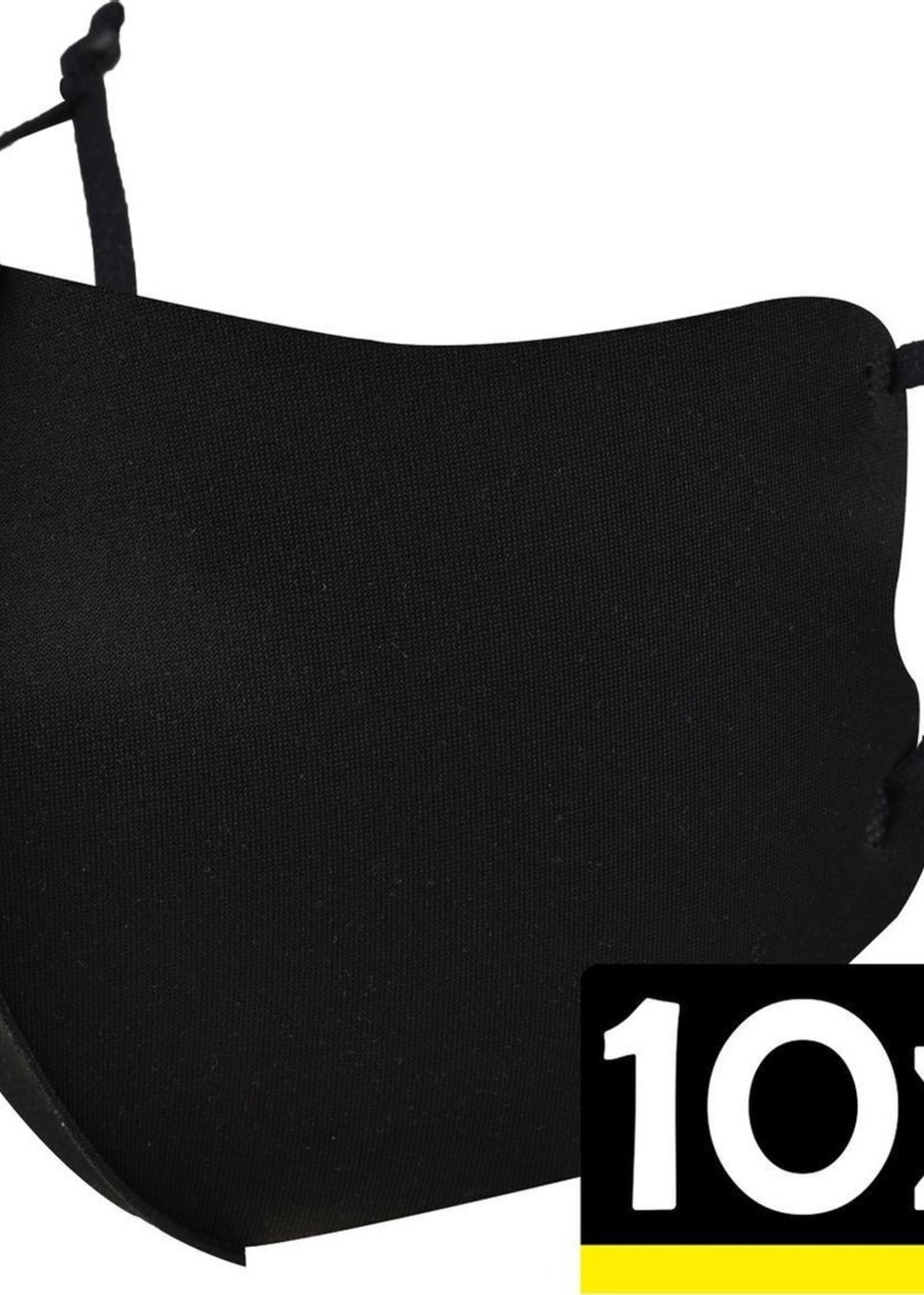 LUQ Mondkapje Wasbaar Zwart Verstelbaar - Mondmasker Wasbaar - Mondkapje Zwart Wasbaar - Mondkapjes Wasbaar Zwart Verstelbaar - 10 Stuks