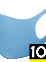 LUQ LUQ Wasbaar mondmasker - Lichtblauw - 10 PACK