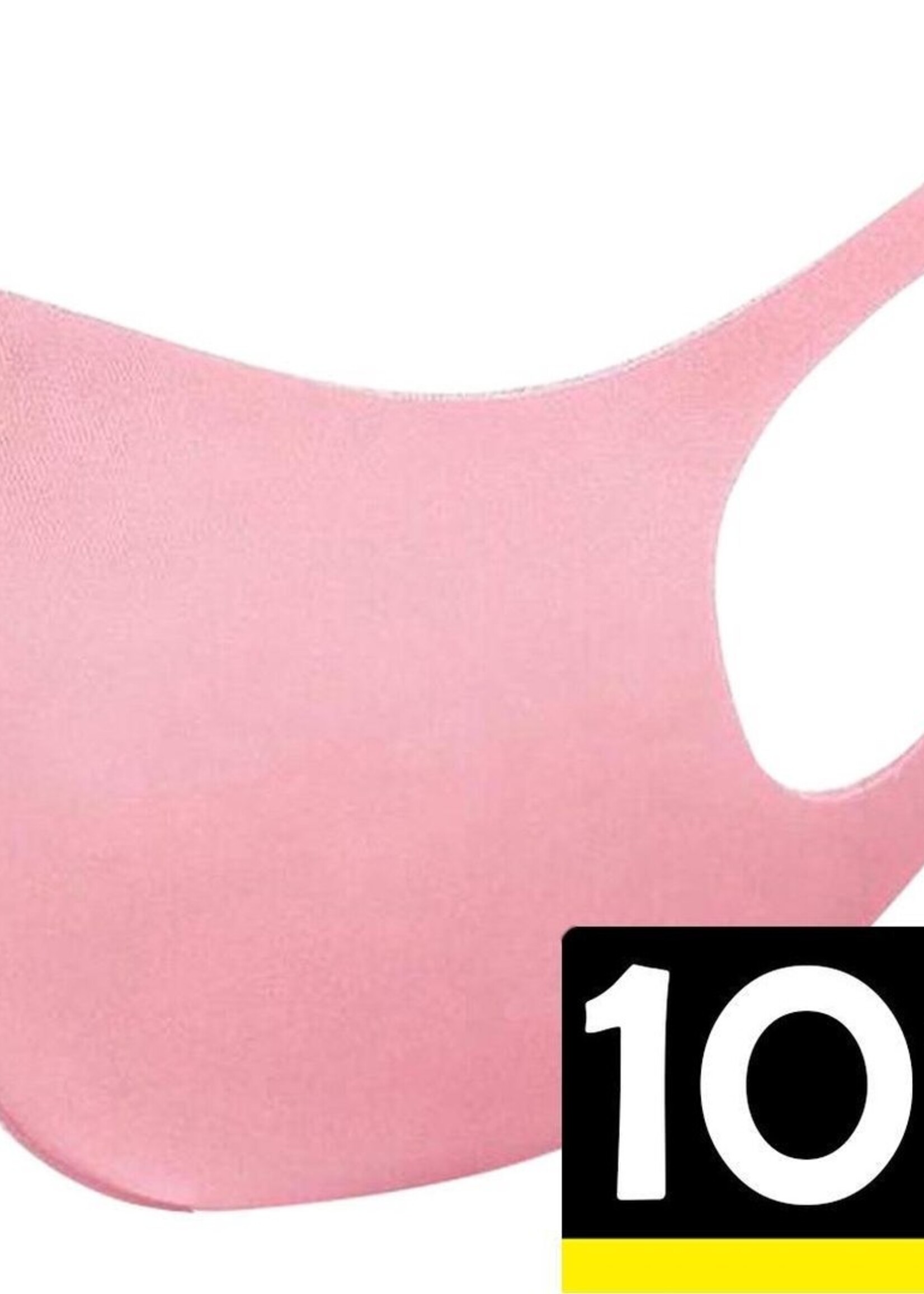 LUQ Mondkapje Wasbaar Mondmasker Roze Mondkapjes Niet-medisch - 10 stuks