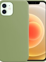 LUQ LUQ iPhone 12 Hoesje Siliconen Case - Groen
